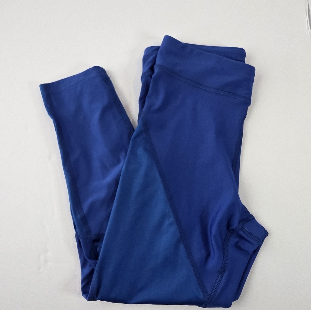 Nike Running  Tights Blue with Orange Swoosh Size Small Florida GATOR Color Way - Picture 2 of 11
